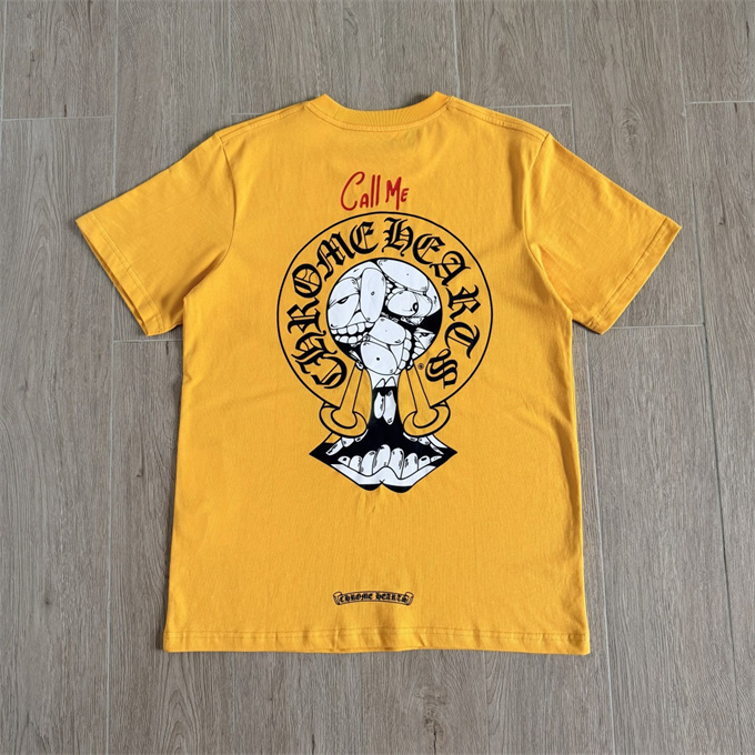 chrome hearts cartoon print short sleeve t-shirt